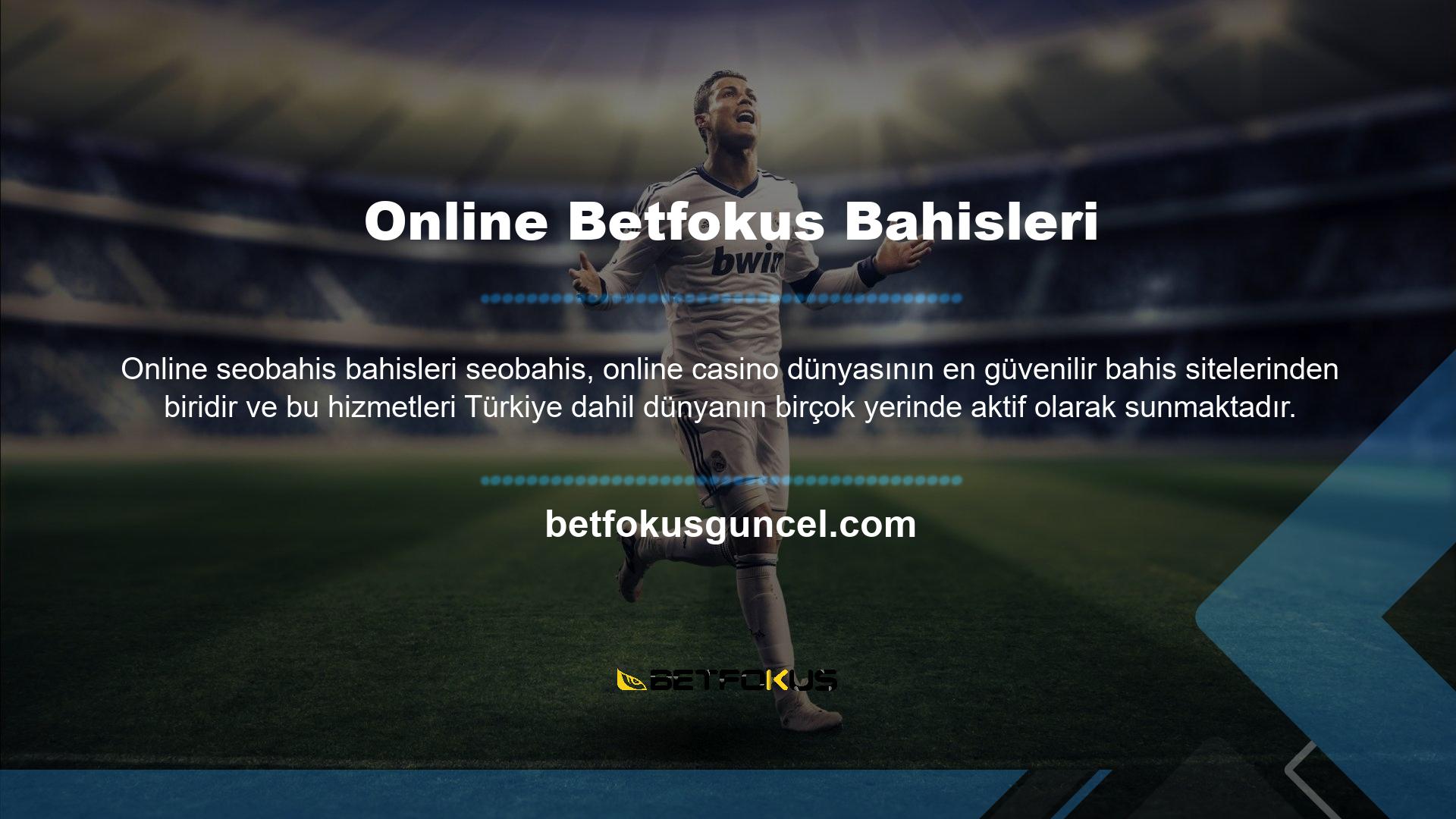 Türk online casino sektöründeki güvenilirlik sorunlarını tamamen ortadan kaldıran online Betfokus Bahis, Türkiye ve dünyanın birçok yerinde fırsatlar sunan web sitesi sayesinde önerilen casino sektöründe 1 numaradır